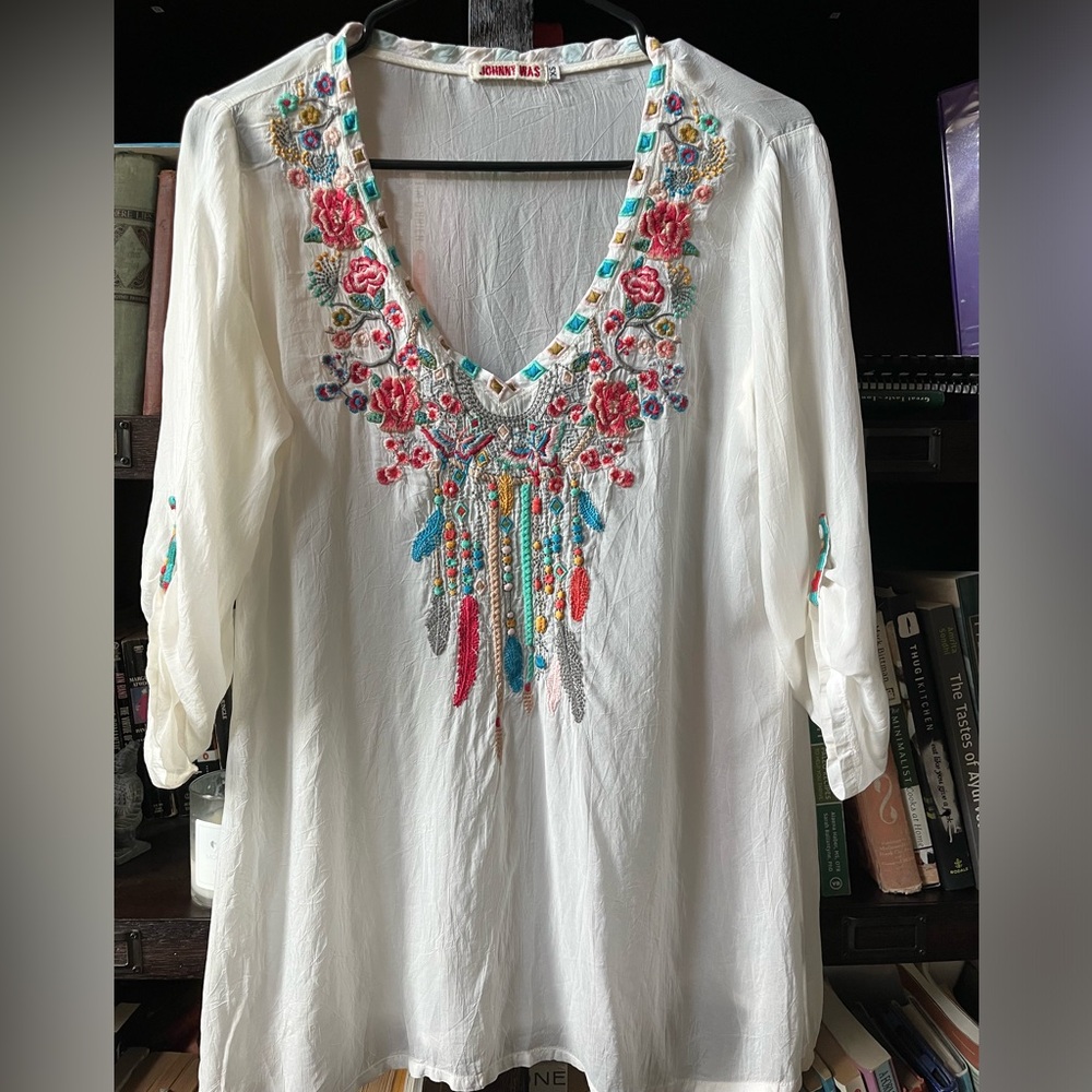 Johnny Was Tunic XS — like new